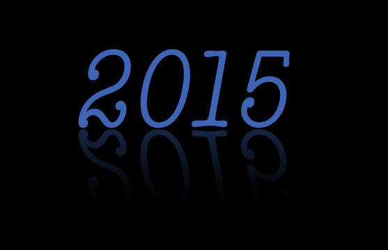 Year 2015 reflection background