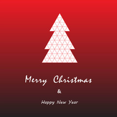 christmas and happy new year card vector background