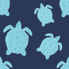 turtle seamless. vector illustration