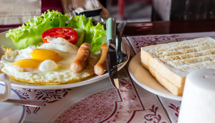 American breakfast Food