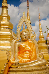 Buddha sculpture in thailand temple