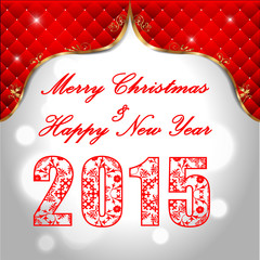 Happy New Year 2015, christmas celebration concept
