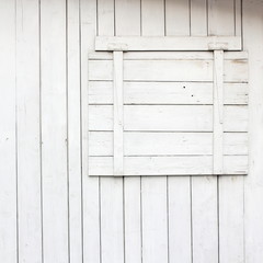 window with closed blind