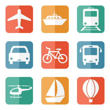 Transport related icons