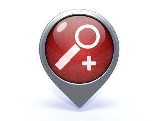 Obraz premium search circular icon on white background