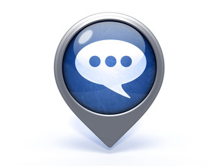 forum circular icon on white background