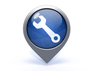 tools circular icon on white background