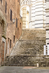 Fototapeta na wymiar Stair in Siena