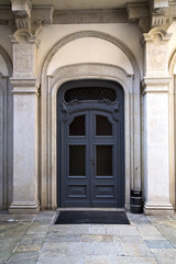 Fototapeta na wymiar italy lombardy in milano old church pavement