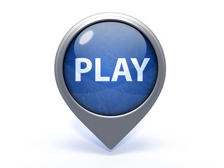 play circular icon on white background