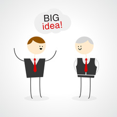 Business people illustration - Big Idea