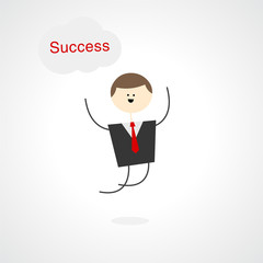 Business people illustration - Success