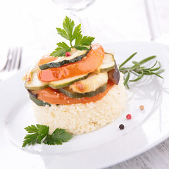 couscous and vegetables