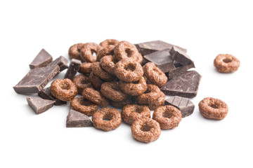 cereal rings and chocolate