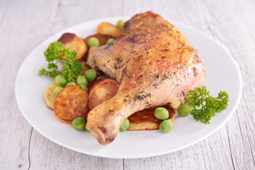 grilled duck leg
