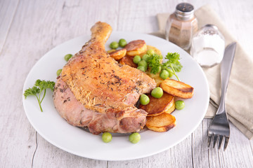 grilled duck leg
