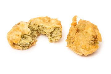 Pea fritters or balls
