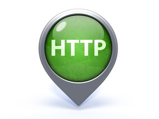 http circular icon on white background
