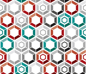 seamless pattern hexagon