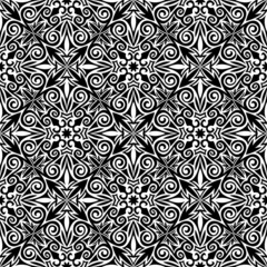Abstract black and white seamless background