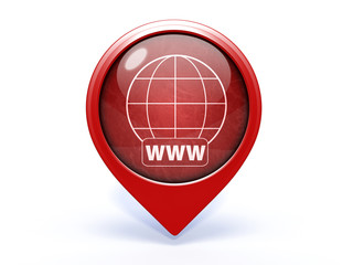 www pointer icon on white background