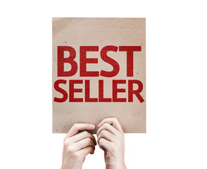 Best Seller card isolated on white background