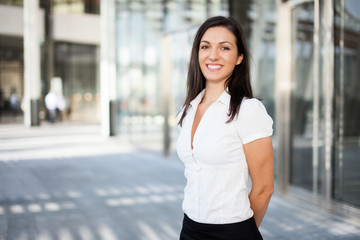 Portrait of a smiling businesswoman