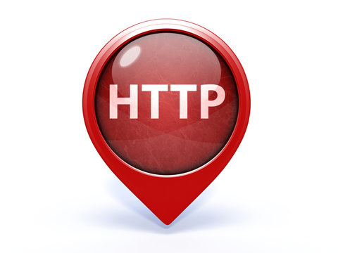 http pointer icon on white background