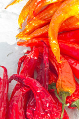 Rainbow of paprikas
