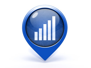 signal pointer icon on white background