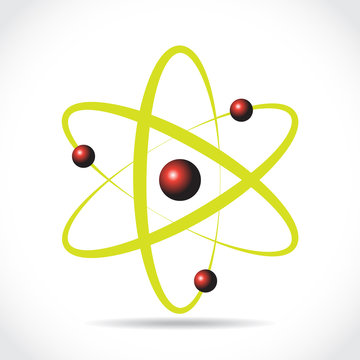 Atom symbol, illustraton