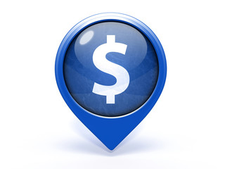 Obraz premium money pointer icon on white background