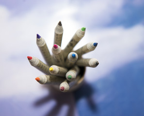 colored pencils