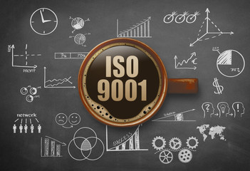 Fototapeta na wymiar ISO 9001