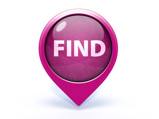 find pointer icon on white background