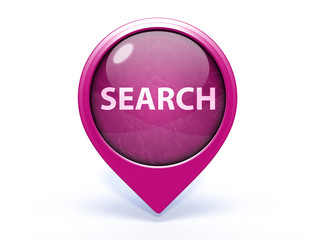 search pointer icon on white background