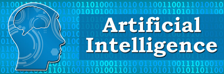 Artificial Intelligence Binary Head Banner