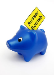 Sparschwein ausser Betrieb