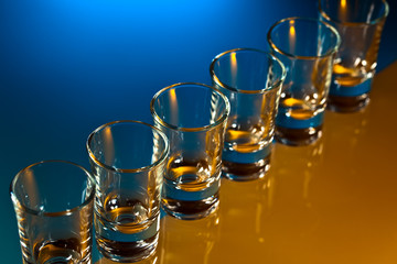 empty glasses