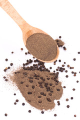 peppercorns and milled in spoon