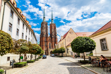 Cathedral St. John in Wroclaw - obrazy, fototapety, plakaty