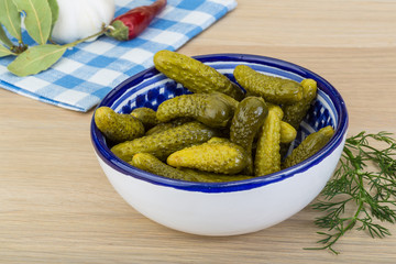 Marinated small cucumber