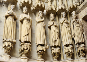Kings Sculptures Amiens Kathedral