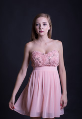 Obraz premium Fashion studio shot of beautiful woman