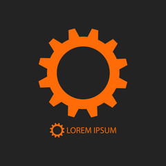 Orange gear wheel