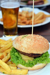 Gourmet hamburger
