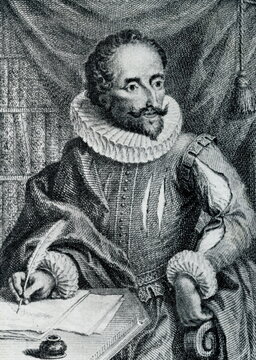 Miguel de Cervantes, Spanish novelist, poet, and playwright