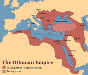 Naklejka premium Ottoman Empire Turkey