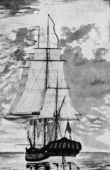 HMS Resolution by Henry Roberts ca. 1780 © Juulijs