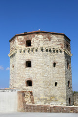 Fototapeta na wymiar Nebojsa tower,part of Kalemegdan fortress in Belgrade,Serbia